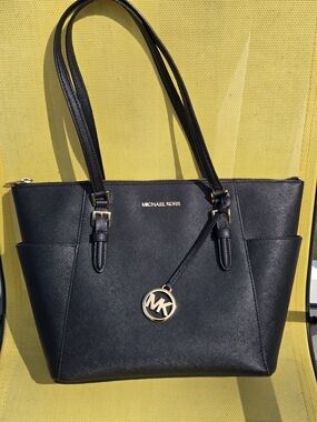Michael Kors Black Saffiano Leather Tote Bag